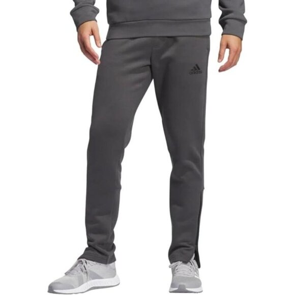 adidas Other - NEW Adidas Men's 2XL Gray Jogger Pants Zippered Ankles Elastic Waist